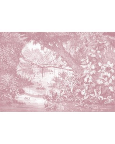 Papier peint panoramique gravure jungle 390x270cm