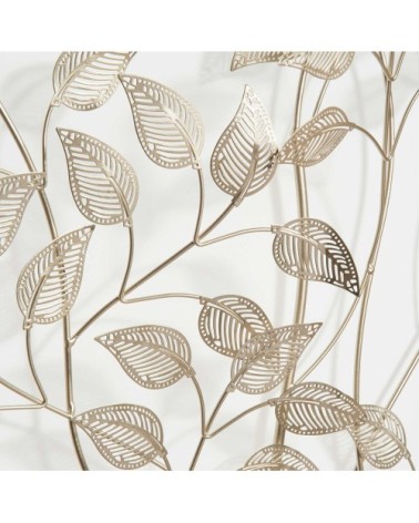 Déco murale branchage en métal doré 110x65