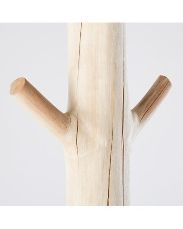 Porte-manteau tronc d'arbre en mangoustanier