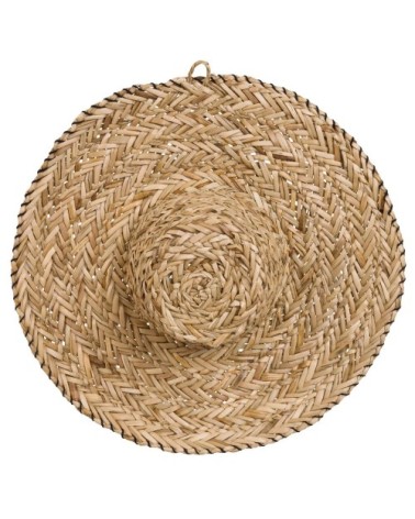 Chapeau en algues tressées