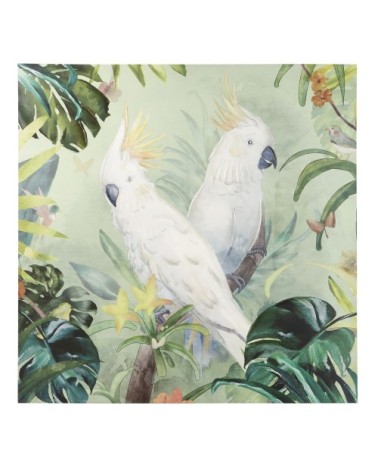 Toile perroquets 120x120