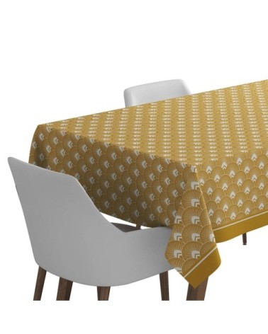 Nappe coton Jaune 170x350 cm