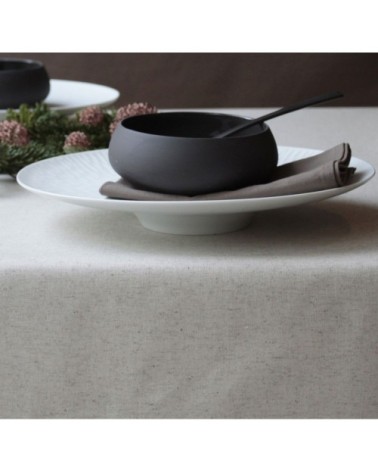 Nappe enduite carrée 120 x 120 cm beige