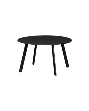 Table basse ronde en métal D70cm noir
