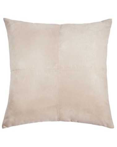 Coussin en suédine écrue 60x60, OEKO-TEX®