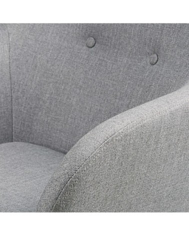 Fauteuil vintage gris clair