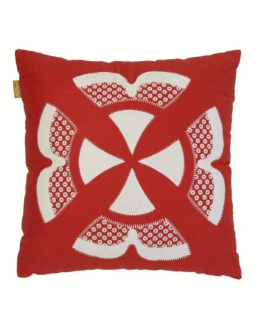 Coussin rouge 50x50