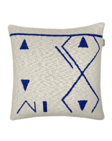 Coussin Fantasy Line bleu 50x50