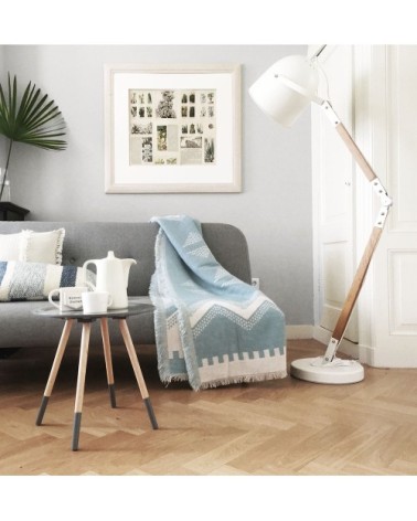 Coussin Zig Zag Fun blue 50x50