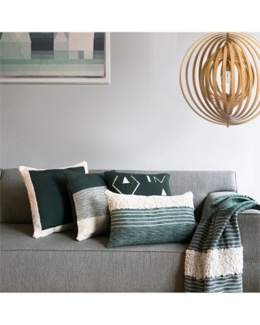 Coussin vert 35x60