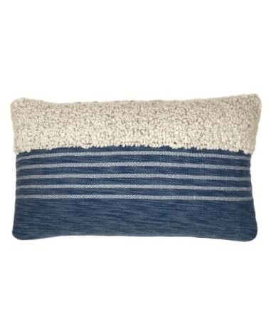 Coussin bleu indigo 35x60