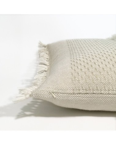 Coussin blanc cassé 50x50