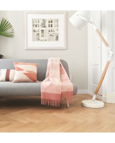 Coussin rose acajou 50x50