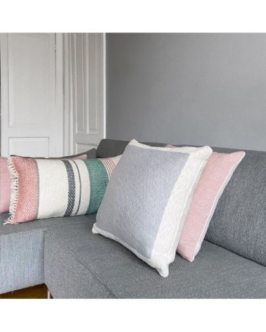 Coussin affiche uni gris 50x50