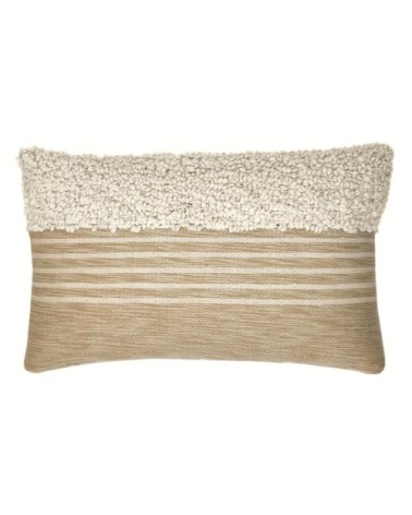 Coussin blanc cassé 35x60