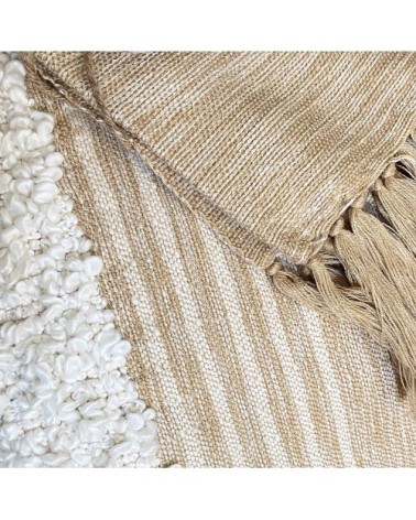 Coussin blanc cassé 35x60