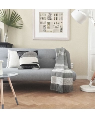 Coussin nomad noir 50x50