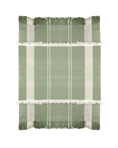 Plaid vert paon 125x150