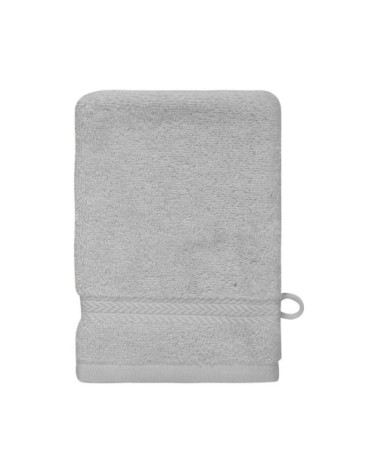 Lot de 3 gants de toilette 550gr/m²  gris perle 16x22 cm