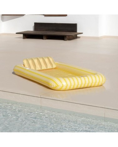 Piscine gonflable individuelle 200cm avec porte-gobelet jaune