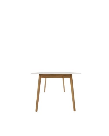 Table à manger extensible 150-200x80cm blanc