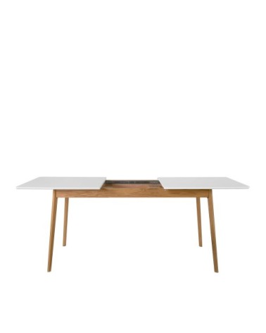 Table à manger extensible 150-200x80cm blanc