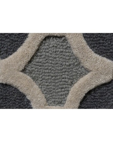Tapis  baroque en laine gris 200x290