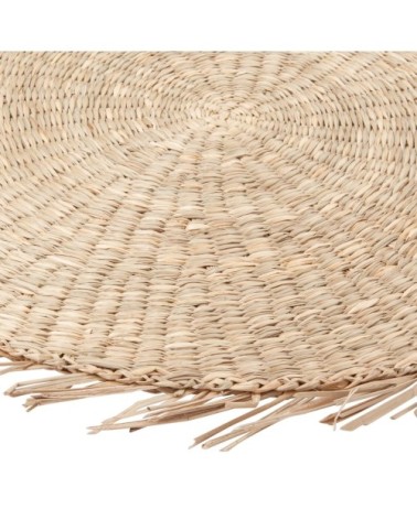 Set de table à franges en fibre végétale