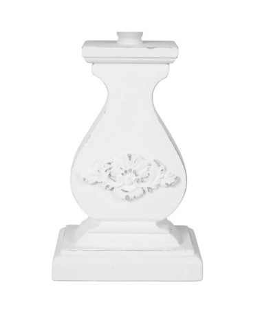 Lampe charme relief blanc