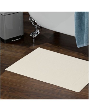 Tapis de bain 100% coton beige 70x50cm
