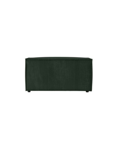 Pouf en velours côtelé - vert foncé