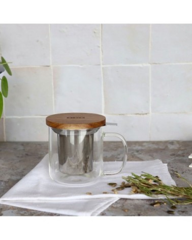 Tisanière en verre borosilicate 300 ml