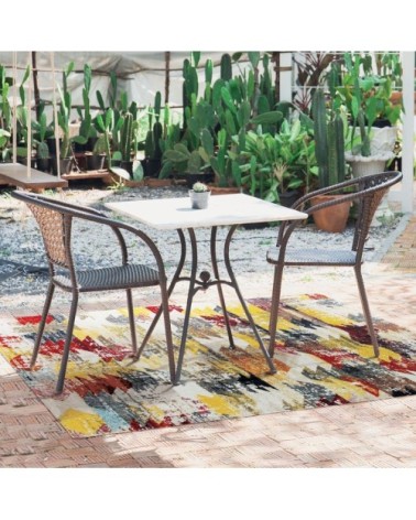 Tapis intérieur-extérieur géo multi 80x150