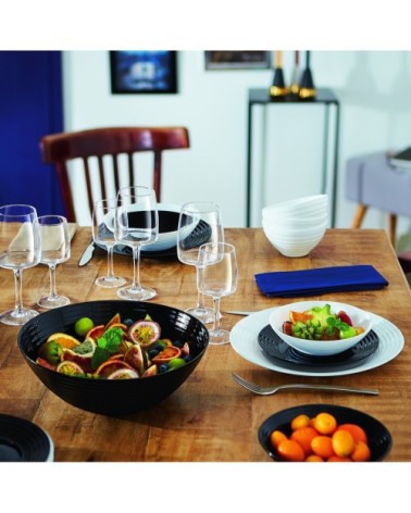 Assiette à dessert noire D19cm