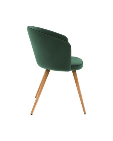 Chaise en velours vert d'eau (lot de 2)