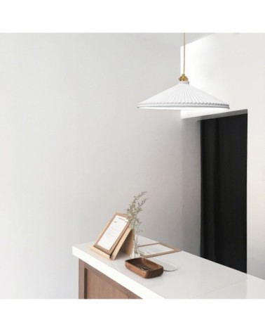 Suspension couleur blanche 50cm
