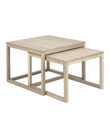 Table basse gigogne en chêne 70cm