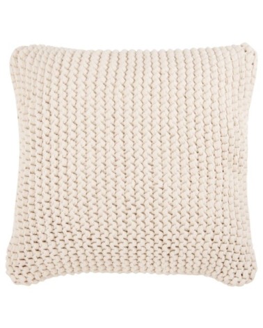 Coussin en coton écru 50x50