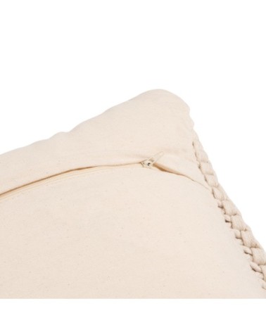 Coussin en coton écru 50x50