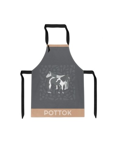 Tablier coton Gris 70x90 cm