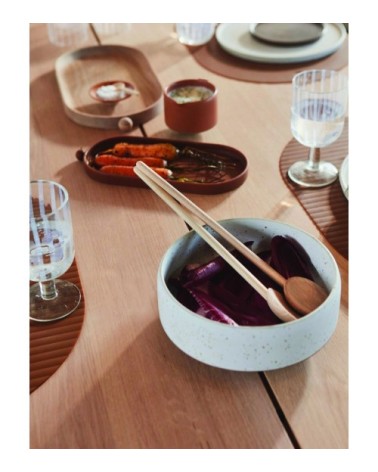 Bol rouge en grès Ø17xH7cm