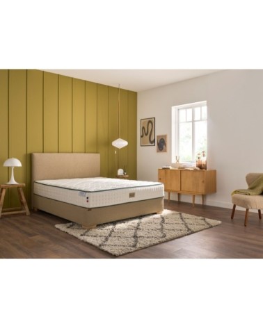 Sommier Bibloc tapissier royal en lin 2x80cmx200cm