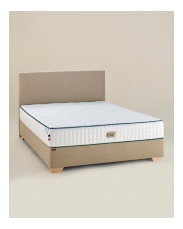 Sommier Bibloc tapissier royal en lin 2x80cmx200cm