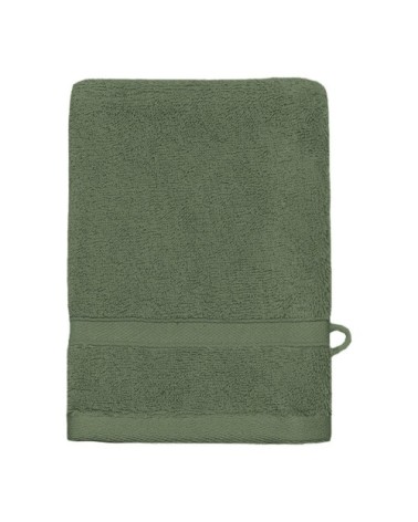 Lot de 3 gants de toilette 600 gr/m²  eucalyptus 16x22 cm