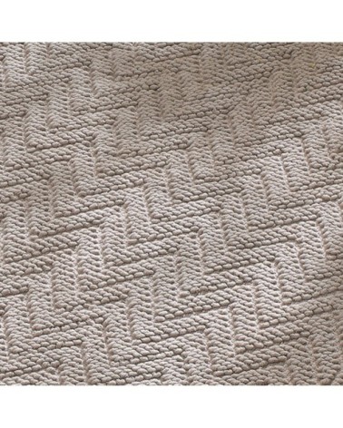 Tapis de bain marron 60x120 en coton