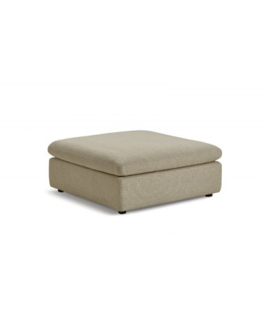 Module pouf beige pour canapé composable plume