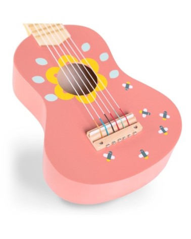 Guitare pour enfants en bois naturel