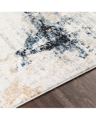 Tapis Abstrait Moderne - Bleu et Gris - 160x220cm