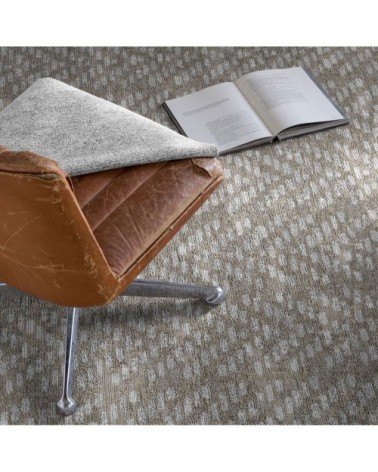 Tapis décoratif en coton en impression digital beige 120x170 cm