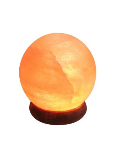 Lampe USB en cristal de sel d'Himalaya sphère